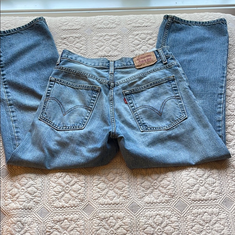 Levi's Blue Straight Leg Jeans Classic Style